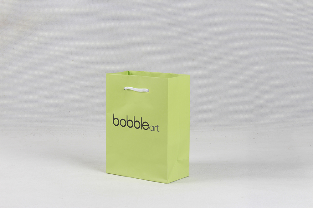 bobble時尚禮品白卡紙袋定制 bobble時尚禮品白卡紙袋定制