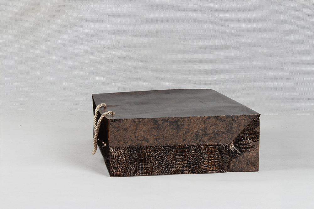 棕色高檔化妝品銅版紙袋定制 棕色高檔化妝品銅版紙袋定制