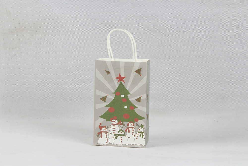 圣誕樹(shù)精美禮品牛皮紙袋