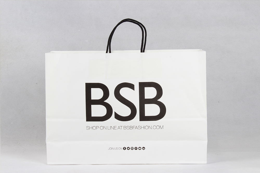 BSB時尚服裝牛皮紙袋定制 BSB時尚服裝牛皮紙袋定制