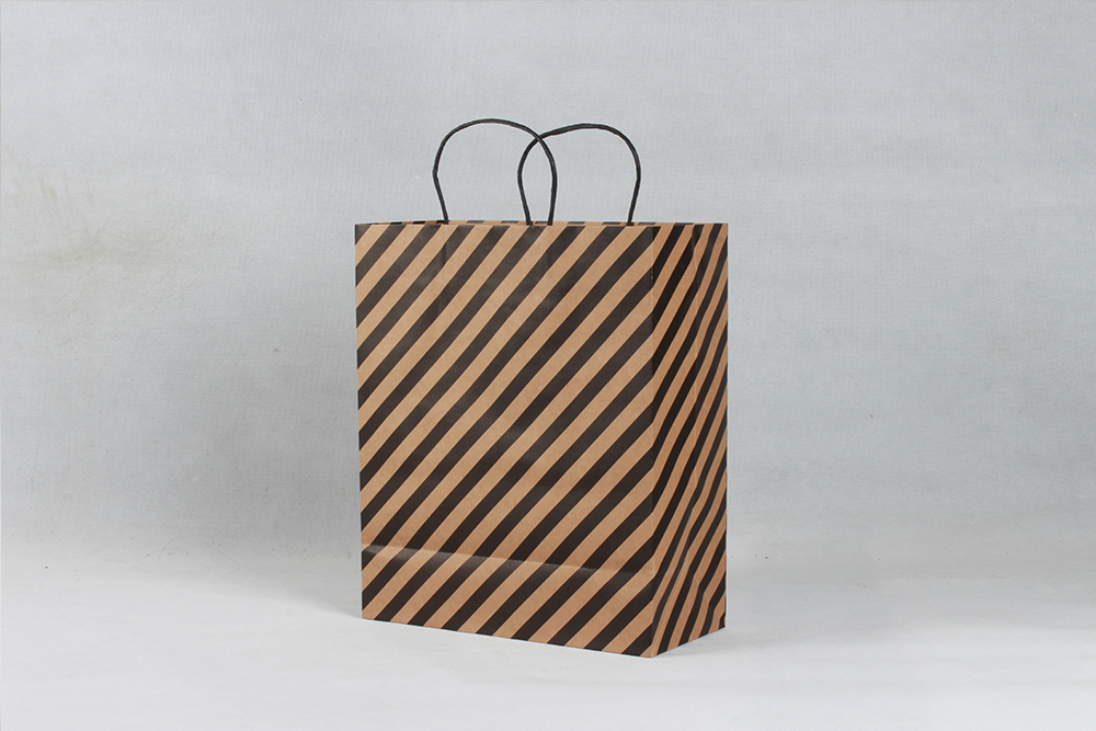 斜條紋商務型牛皮紙袋 斜條紋商務型牛皮紙袋