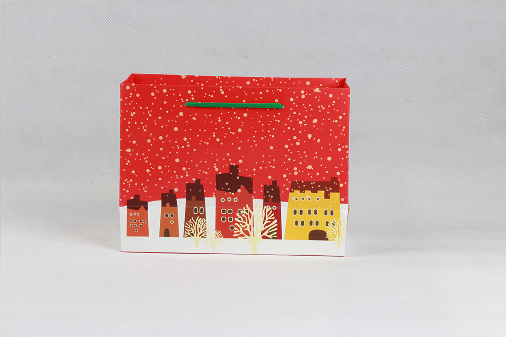 金色斑點禮品白卡紙袋 金色斑點禮品白卡紙袋