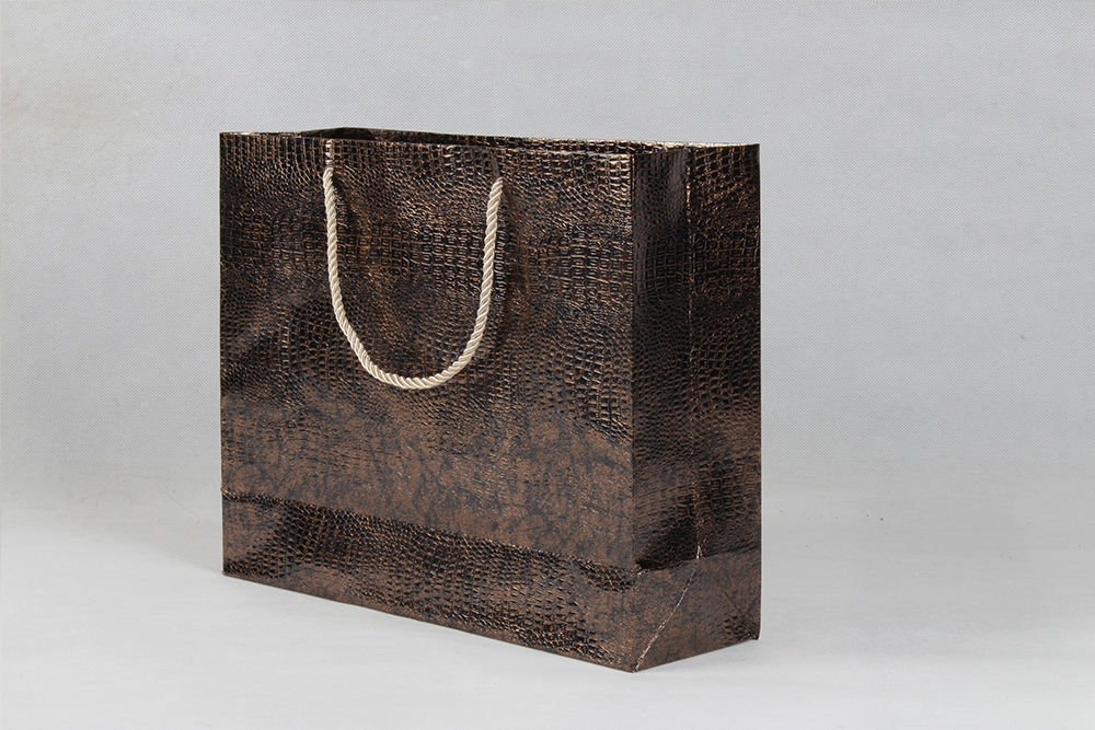 高檔褐色商務型銅版紙袋 高檔褐色商務型銅版紙袋